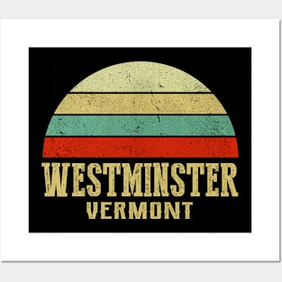 WESTMINSTER VERMONT Vintage Retro Sunset Posters and Art